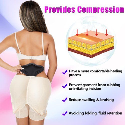 Lipo Foam Back Board, BBL Lumbar Molder, Lipo Board Post Surgery, BBL Post Surgery Supplies, Back Compression Lipo Foam Board, Tabla Moldeadora for BBL & Liposuction Post Surgery Recovery(Black)