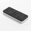 U Brands Magnetic Dry Erase Board Felt Eraser, 2"x5"x1", White, Lightweight Modern Design