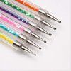 iminoo 6PCS Nail Art Brushes,Double Ended Nail Liner Brush Dotting Pen Nail Art Point Drill Drawing Tools,Double Ended Nail Art Brushe for DIY Nail Art Designs (Style A)