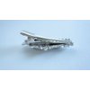 Generic Small blue and golden yellow stone metal alligator hair clip for fine thin hair (Clip Quantity: 1 Clip)