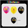 Running Party Decorations Running Birthday Decorations Set, Sports Fitness Party Supplies Includes Birthday Banner, Cake Topper, Cupcake Toppers, Latex Balloons