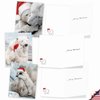 The Best Card Company Variety Pack of 10 Christmas Greeting Cards with Envelopes, Humor Holiday Assortment for Men and Women (10 Designs, 1 Each) - Bear Hugs AM6327XSG-B1x10