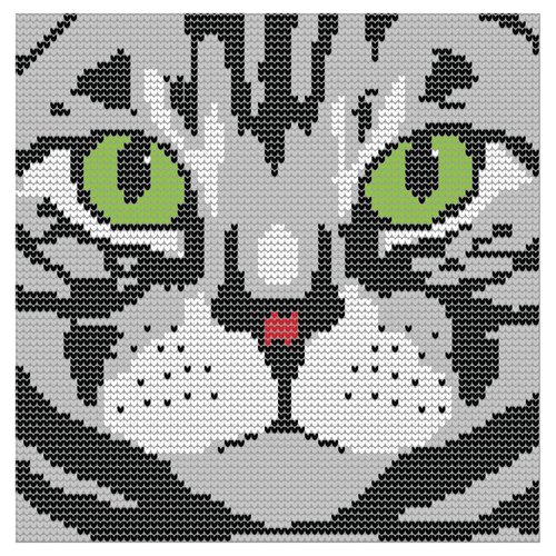 Creative Converting 16 Count Cat Lady Edie Premium Patterned Luncheon Napkins, Multicolor