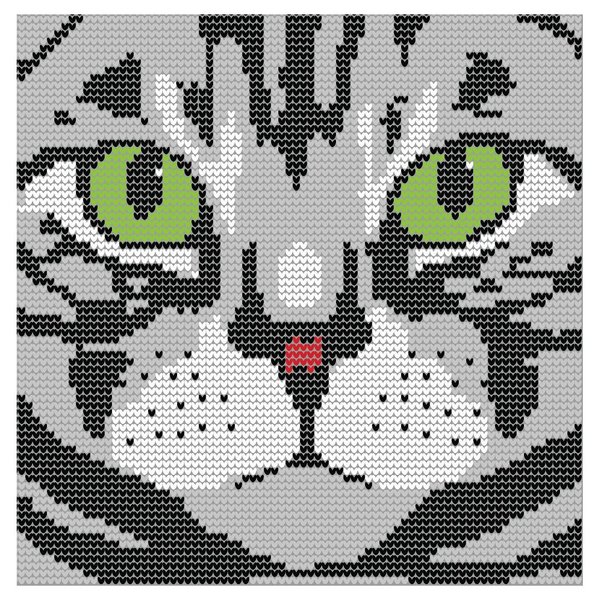Creative Converting 16 Count Cat Lady Edie Premium Patterned Luncheon Napkins, Multicolor