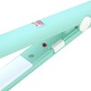 2 in 1 Mini Hair Straightener, Portable Multifunction Fashion Travel Woman Ceramic Portable Ceramic Hair Straightener Curls Tool Ceramic Tourmaline Plate Beauty Flat Iron Heating Curler (green)
