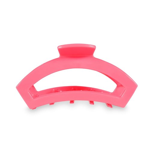 TELETIES - Medium Open Claw Clip - Strong Grip, Bendable Teeth, Comfortable Cutout Design - Ideal for Long, Normal, Curly, or Wavy Hair - For All Hair Textures - Spring Break Collection - Aruba