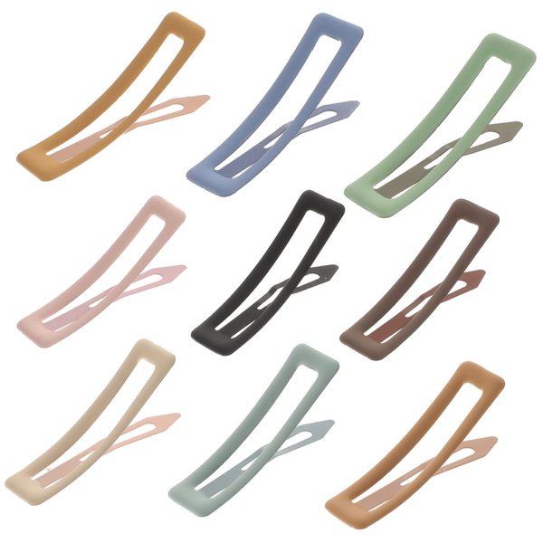 COHEALI Hair Clips Hair Clips 9pcs Pin Bobby Snap Women Girls Accessories for Matte Square Hair Metal Clamps Small Clips Woman Girl Barrettes Simple Birthday Claw Clips Claw Clips