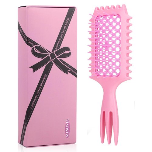 Curly Hair Brush, Curly Hair Comb for Shaping&Defining,Vented Hair Brush for Wet or Dry Hair Detangling Brush,MInovel 2024 Newest