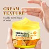 Krmspe Turmeric Vitamin C Face Cream, Vitamin C Face Moisturizer Natural Turmeric Skin Facial Moisturizer Evens Tone Hydrating Anti-aging for Normal, Dry, Oily & Combination Skin 1.75 FL OZ