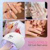 NAILGIRLS UV LED Nail Lamp, 150W Fast Curing UV Light for Gel Nail, Professional UV Nail Lamp 4 Timer Setting with Automatic Sensor, Nail Dryer with 36pcs Lamp Beads for Home, Salon, White