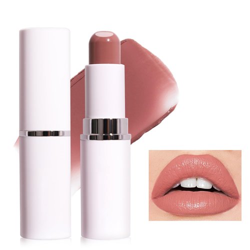 Erinde Tinted Lip Balm + Velvet Lipstick, Hydrating Creamy Lipstick Lip Color, Natural Gloss Finish, Lightweight & Long Lasting, High Pigment Moisturizing Lip Balm Lip Care Thanksgiving Gift, 01#