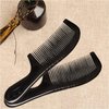 Natural 7.5inch Black Buffalo Ox Horn Comb Handmade Premium Quality Anti-Static Full-tooth Horn Comb Portable Bag Comb Massage Hair Comb(1Pcs)