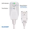 ELEGRP 0651515LY L15515 L22515 14AWG LCDI Power Cord Plug for A/C Air Conditioner, E250451 UL Certified, 7.5FT Leakage Current Detection Interrupter Replacement, 120V 15A 1800W 60Hz NEMA 5-15P, 1 Pack