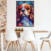 King Charles Cavalier Dogs Lovers Stained Colorful Glass 1000 Pieces Art Painting Wooden Puzzle for Kids Adults, Birthday Mother's Father's Day Christmas for Dad Mom Boys Girls