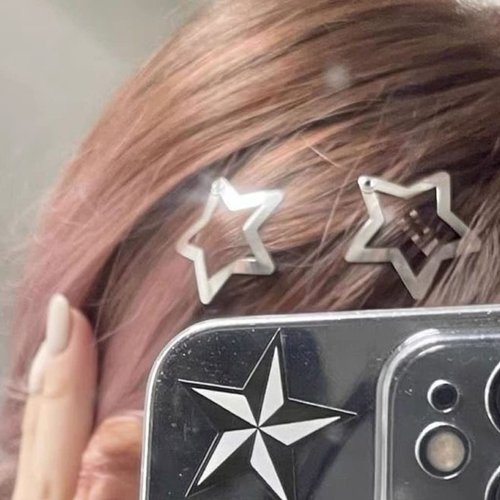50Pcs Star Hair Pins Bling Star Hair Clip Pentagram Barrette Pin Toddler Hair Snap Star Girl Hairpin Hair Clip Women