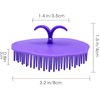 Kissfee Hair Scalp Brush Dandruff Cleaning Brush Shower Scalp Shampoo Brush Scalp Massager, 2 Pack (Purple and Green)