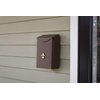 Architectural Mailboxes City Classic Galvanized Steel Wall Mount Mailbox, BW110V04AM, Venetian Bronze, Small Capacity