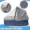 Sysmie Mosquito Net for Baby Car Seats – Infant Car Seat Insect Mesh Net with Zipper - Universal Fit, Premium Quality: Machine Washable - Gray