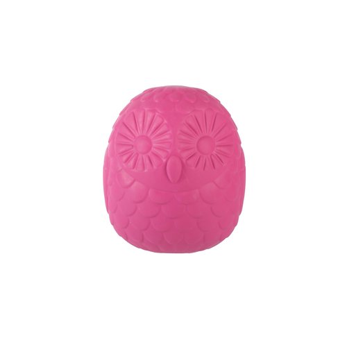 Fringe Studio "You're A Hoot HOT Pink Rubber Dog Toy, Pet Shop Collection (518045)