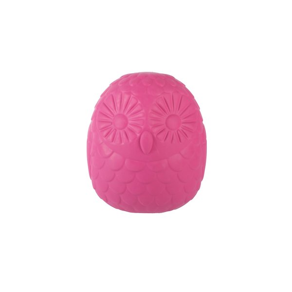 Fringe Studio "You're A Hoot HOT Pink Rubber Dog Toy, Pet Shop Collection (518045)