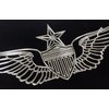 Engraved Senior Army Aviator Wings Car Tag Black & Silver Diamond Etched Aluminum Vanity License Plate