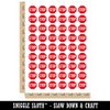 Stop Sign Temporary Tattoo Water Resistant Fake Body Art Set Collection - 54 1" Tattoos (1 Sheet)