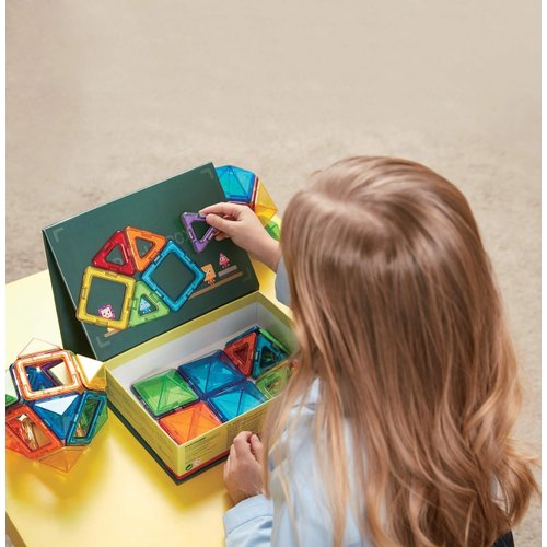 Magformers Pop Up Box 28 Pc Set | Magnetic Tiles Building Blocks, Educational Kit, STEM Toy Set | Magnetic Building Tiles for Kids to Develop Problem-Solving Abilities and Shape Recognition