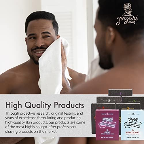 Zingari Man - The Master Bath Soap - Cleansing Soap for Men - Natural Soap to Wash Body, Face, Skin - Handcrafted Men's Soap Bar for Daily Use and Travel - 4oz Bar
