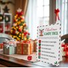 OXEDP Christmas Candy Dice Game, Christmas Games, Christmas Dice Game, One Instruction Standing Sign+Dice, Christmas Games for Family Party-CHDG02