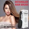 Detangler Brush by Fiora Naturals - 100% Bio-Friendly Detangling brush w/Ultra-Soft Bristles - Glide Through Tangles with Ease - For Curly, Straight, Black Natural, Women, Men, Kids - Dry and Wet Hair
