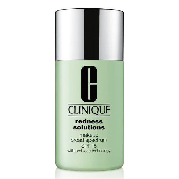 Clinique Redness Solutions Liquid Foundation Makeup Broad Spectrum SPF 15 With Probiotic Technology | Covers Redness + Appropriate For Skin With Rosacea, Calming Vanilla