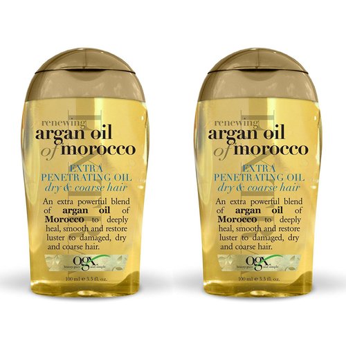 OGX Renewing Argan Oil of Morocco Extra Strength Penetrating Oil Dry, Coarse Hair (Pack of 2)