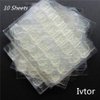 Ivtor 10 Sheets Waterproof Breathable Jelly Double Sided Nail Adhesives,Press on Nails Sticky Tabs Nail Glue Sticker
