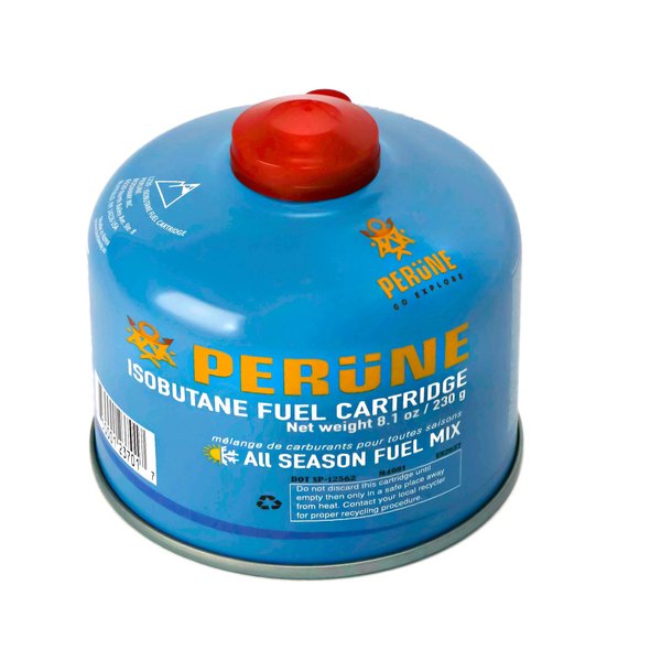 Perune Iso-Butane Camping Fuel Gas Canister All Season Mix - 230gram