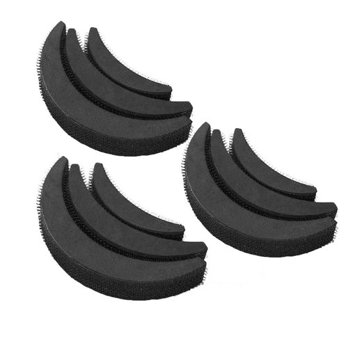 KOOBOOK 3Sets(9PCS) Hair Volume Increaser Puff Sponge Pad Bump Up Beehive Hair Styler Clip Stick Base DIY Updo Styling Tool