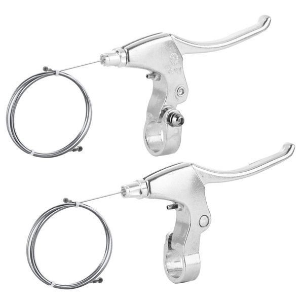 chooee Bicycle Brake Lever,Mountain Bike Handlebar Brake Lever for MTB, Silver