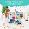 Toddlers Musical Instruments - Montessori Musical Toys for Toddlers, Neutral Colors Wooden Percussion Instruments Set, Modern Boho Xylophone for Boys Girls Kids Preschool Educational Birthday Gifts