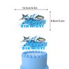 Gone Fishing Party Decorations Gone Fishing Birthday Party Supplies Includes Fishing Happy Birthday Banner Cake Topper Hanging Swirls Cupcake Topper Balloons for Fishing Baby Shower Decorations