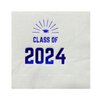 Paper Frenzy Graduation Foil Stamped Party Napkins Class of 2024-25 pack, Blue