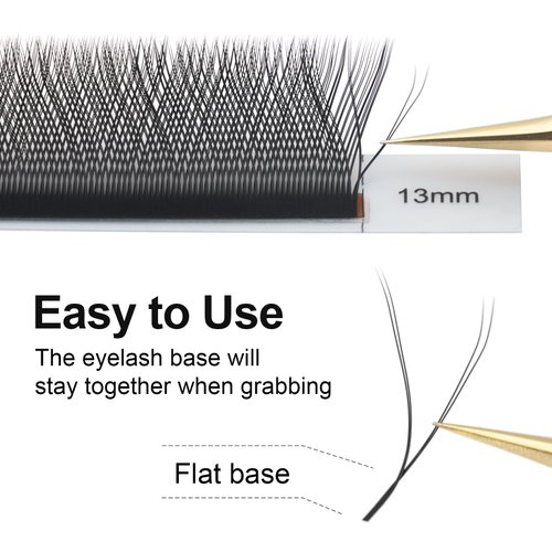 COZBIRD yy Eyelash Extension y Lashes Supplies 2d 4d Premade Fans Volume Lashes Fluffy Faux Mink Soft Natural 12 rows (0.07mm C curl 12mm)