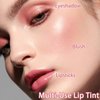 7 Colors Lip Stain Set, Watery Lip Tint Stain Mini Liquid Matte Lipstick, Multi-use Lip Cheek Tint, Moisturizing Plump Lip Gloss, Lightweight Non-Sticky, Long Lasting Vivid Lip Tint Makeup (Peach)