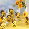 24 Pcs Stuffed 5 Inch Honey Bees Plush Soft Bee Decor, Bee Plush Bee Party Decorations Bee Stuffed Animal for Birthday Party Decorations Gift Supplies Keychain DIY