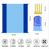 Brillirare Sandfree Beach Blanket, 85x110 Oversized Waterproof Sandproof Picnic Blankets for 8-10 Adults, Quick Drying Lightweight Family Mat with Stakes&Corner Pockets for Travel, Camping, Hiking