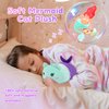 KOPHINYE Mermaid Cat Stuffed Animal,8 inch Cute Cat Plush Mermaid Stuffed Animal Soft Cartoon Cat Plush Pillow, Kawaii Plush Toy for Kids Girls Boys Birthday