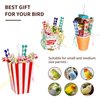 HPAWHOMEPART Bird Toys, 3PCS Bird Shredding Toys,Bird Shredder Toys Chewing Toys Parrot Cage Foraging Hanging Toy,Bird Cage Accessories for Bird Parakeets Lovebirds Cockatiels