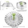 Steamer Basket Stainless Steel Vegetable Steamer Basket Folding Steamer Insert for Veggie Fish Seafood Cooking, Expandable to Fit Various Size Pot (7.1" to 11")