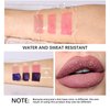 3Pcs Matte Tattoo Peel Off Lip Liner Stain,Long-Lasting Peel Off Lip Liner, High Pigmented, Transfer-proof, Waterproof,Moisturizing Nude Lip Liner Makeup For Women