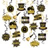 48 Pieces 2025 New Year Hanging Swirl Decorations 2025 Hanging Swirl Set for Birthday Party Supplies for Home
