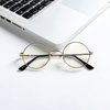 AZorb Blue Light Blocking Glasses for Women Men Retro Round Metal Frame Eyeglasses