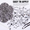 GOGIFTGO Face Gems White Rhinestones, 5606PCS Nail Art Flat Back Half Round Pearl Crafts, and DIY Projects - Perfect for Home DIY Nails Body Face Craft and Salon Use.(Silver)…